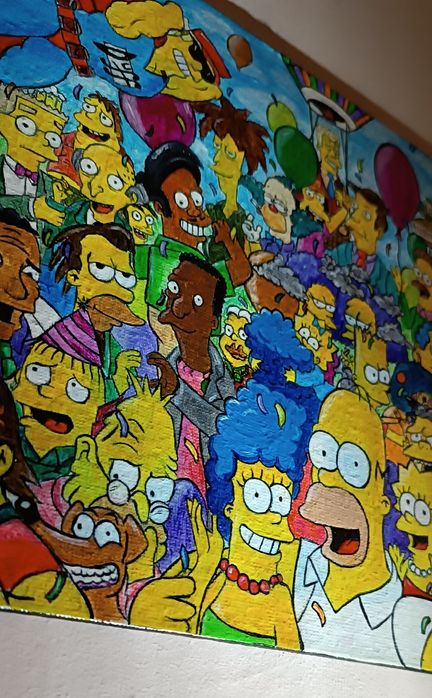Картина "The Simpsons" акрил