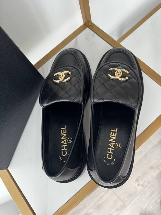 Mokasyny skórzane! Chanel! Różne modele i kolory! Premium 36-41