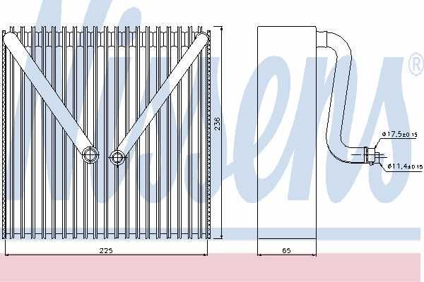 Испаритель кондиционера Nissens 92191 (аналог VAG 6Q0820103)