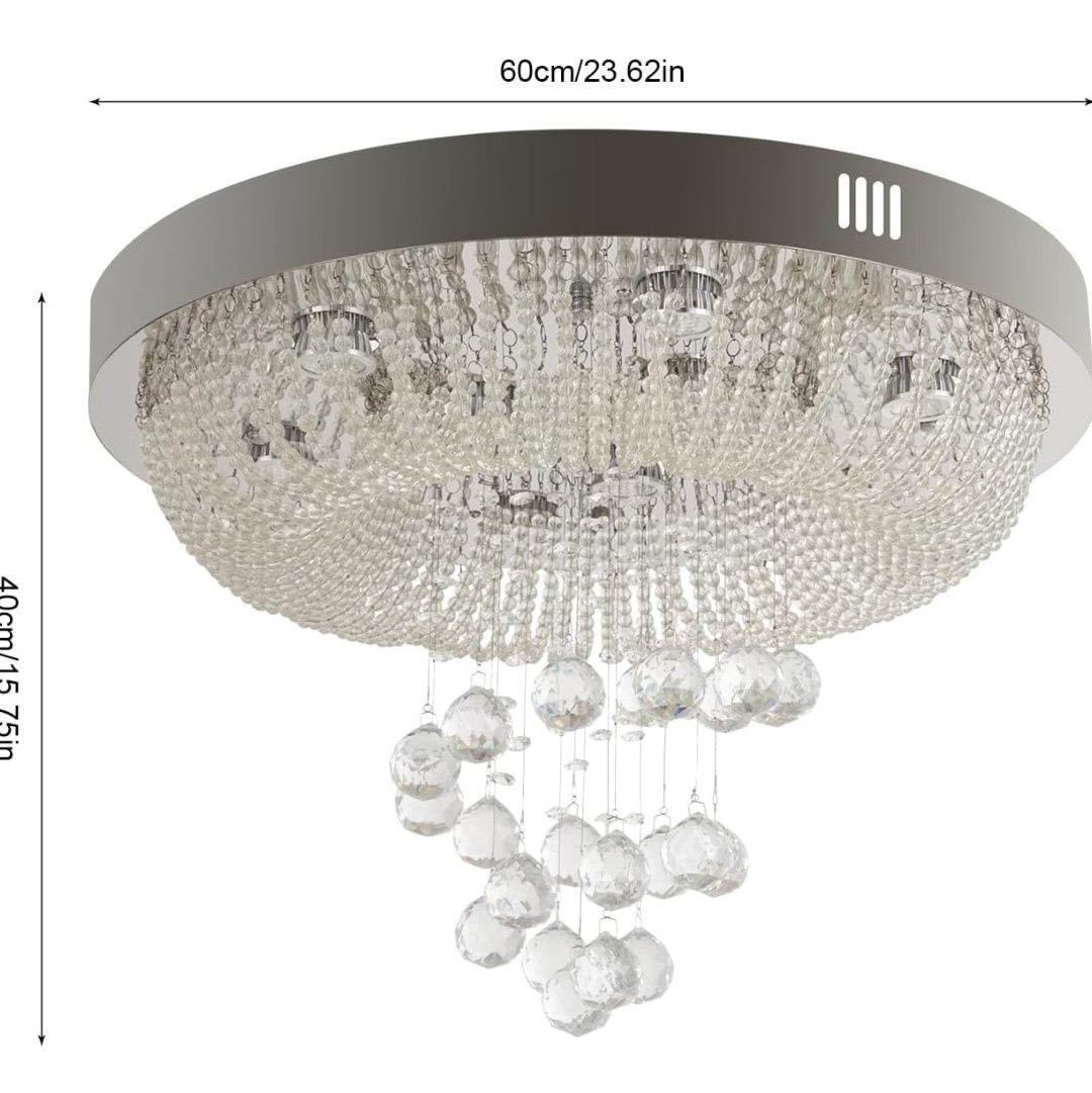 Lampa sufitowa LED, luksusowy żyrandol do, nowoczesny