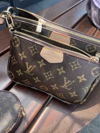 Louis Vuitton multi pochette brąz