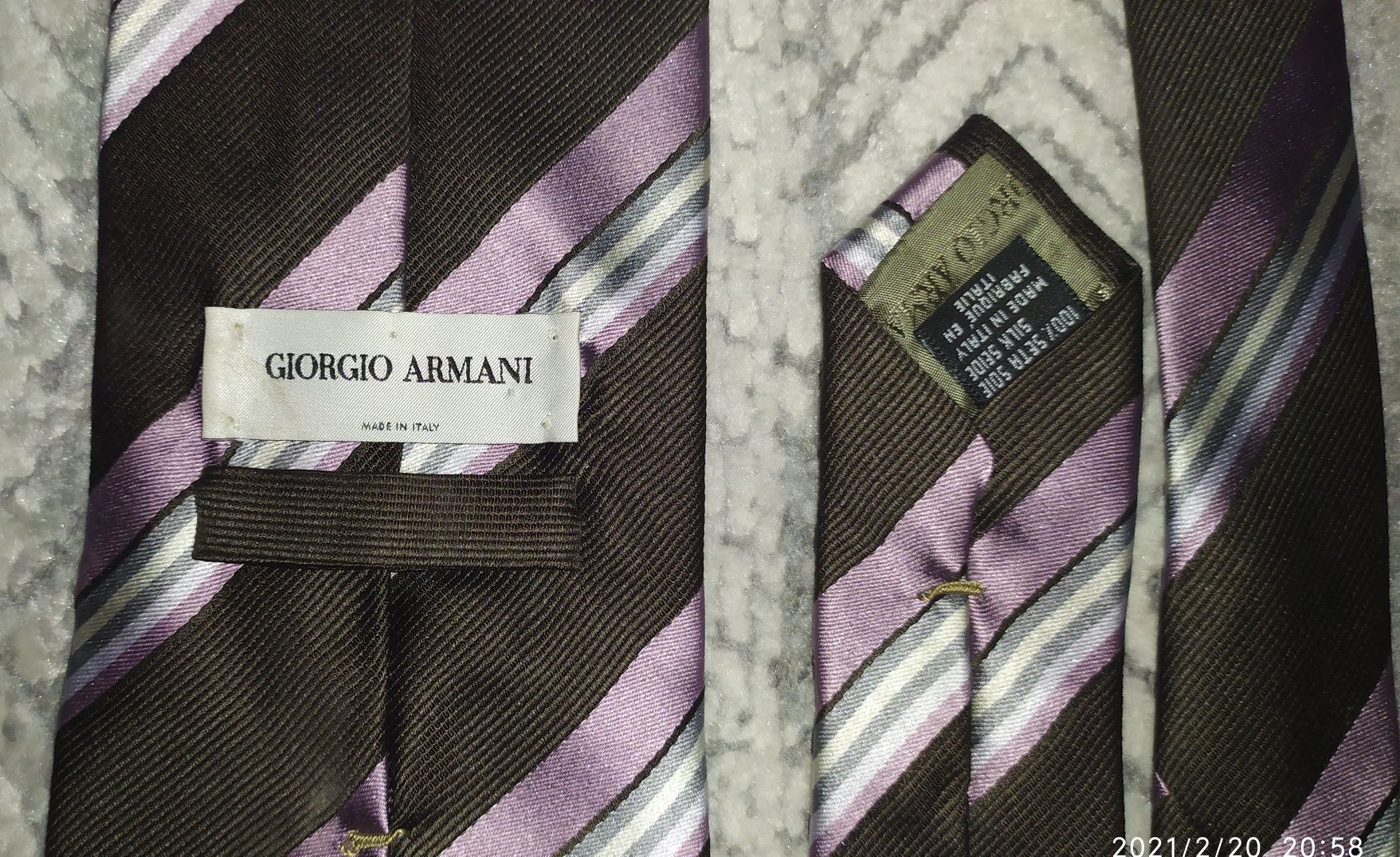 Krawat jedwabny Giorgio Armani