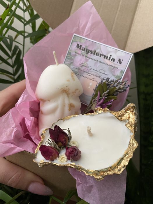 Соєва свічка член 18+ подарунок для дівчини/подруги