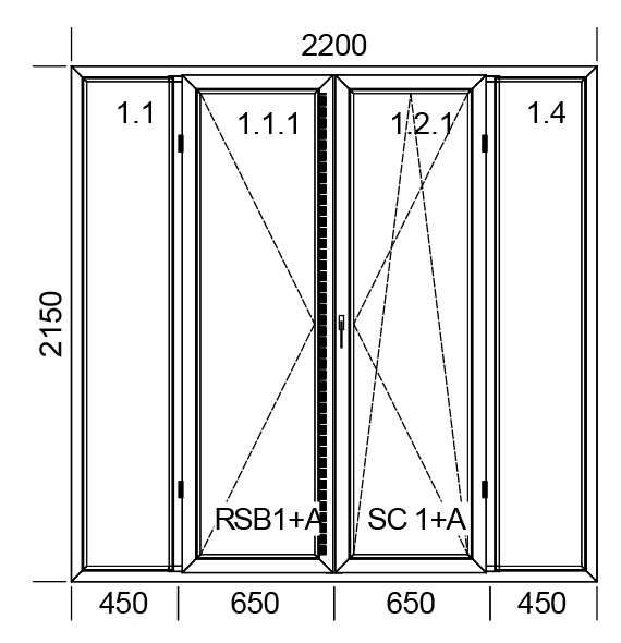 Drzwi Tarasowe Balkonowe NA WYMIAR Okno PCV 2200 x 2150 mm TRANSPORT