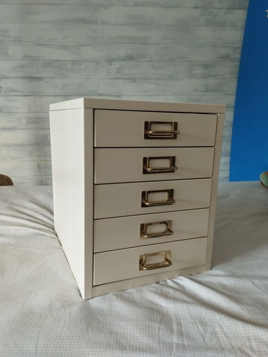 Arquivo 5 gavetas branco/creme