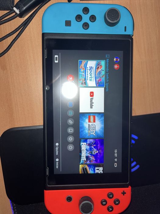Nintendo switch com pouco uso