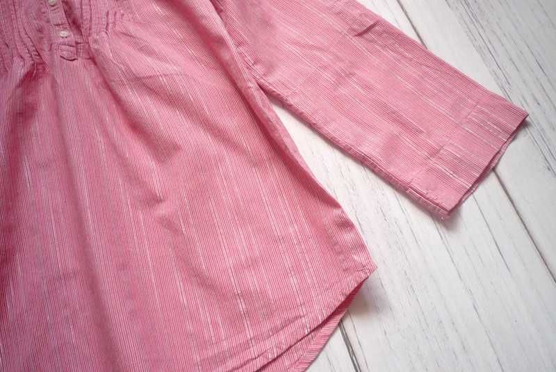 koszula tunika H&M 128 różowa 100% bawełna
