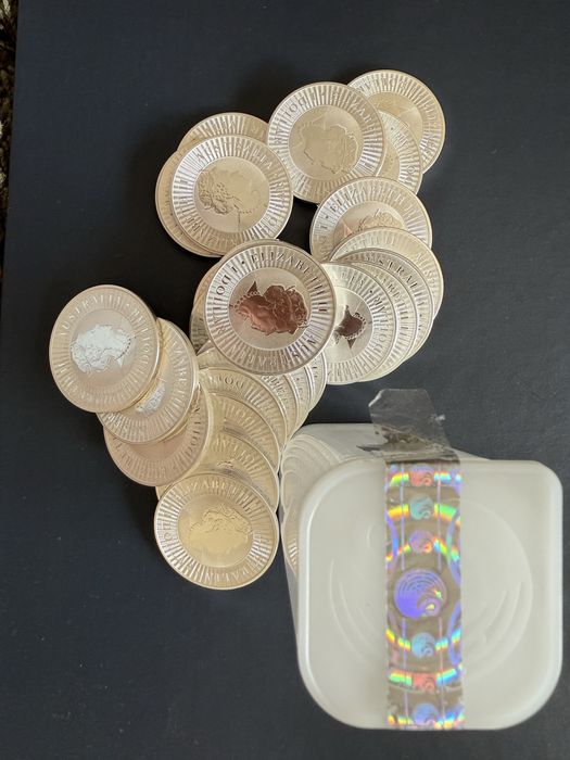 Onças de prata fina (1OZ) Kangaroo da Australia (Novas de tubo)