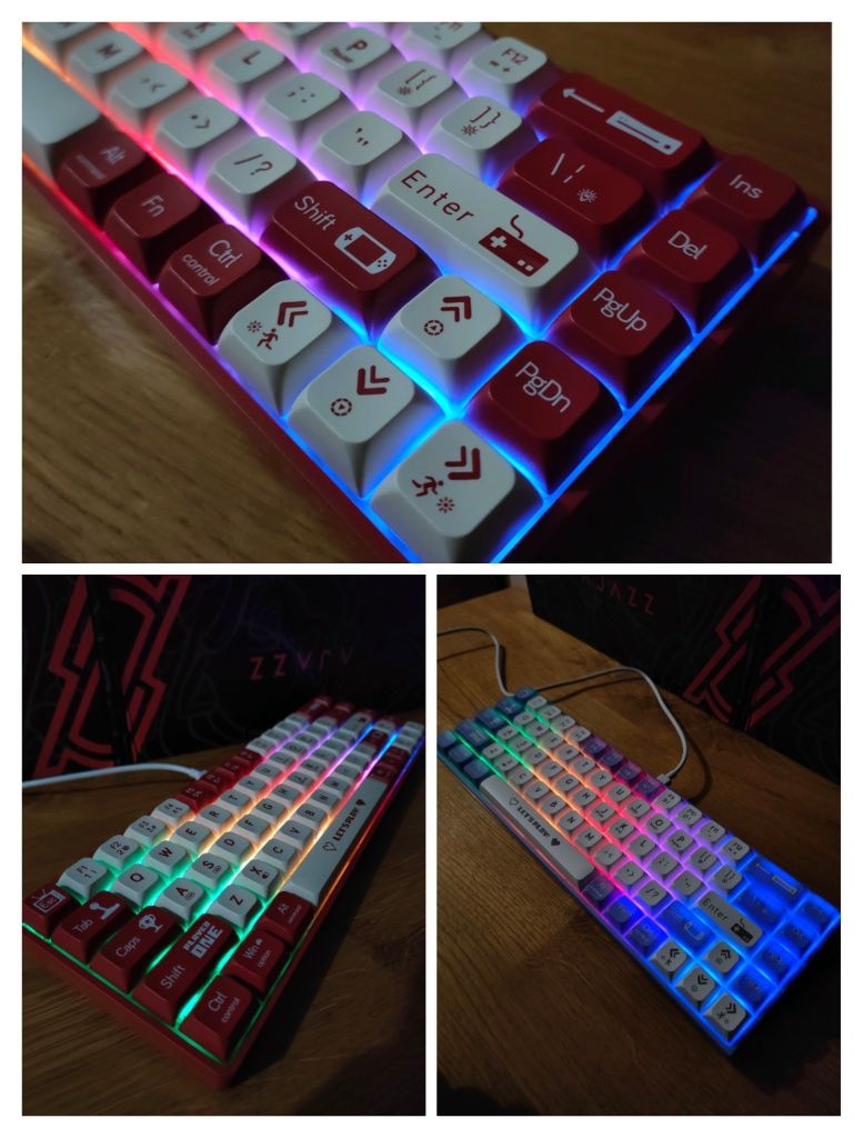 Механічна Ajazz Ak680 ігрова клавіатура з Hot swap Red switch