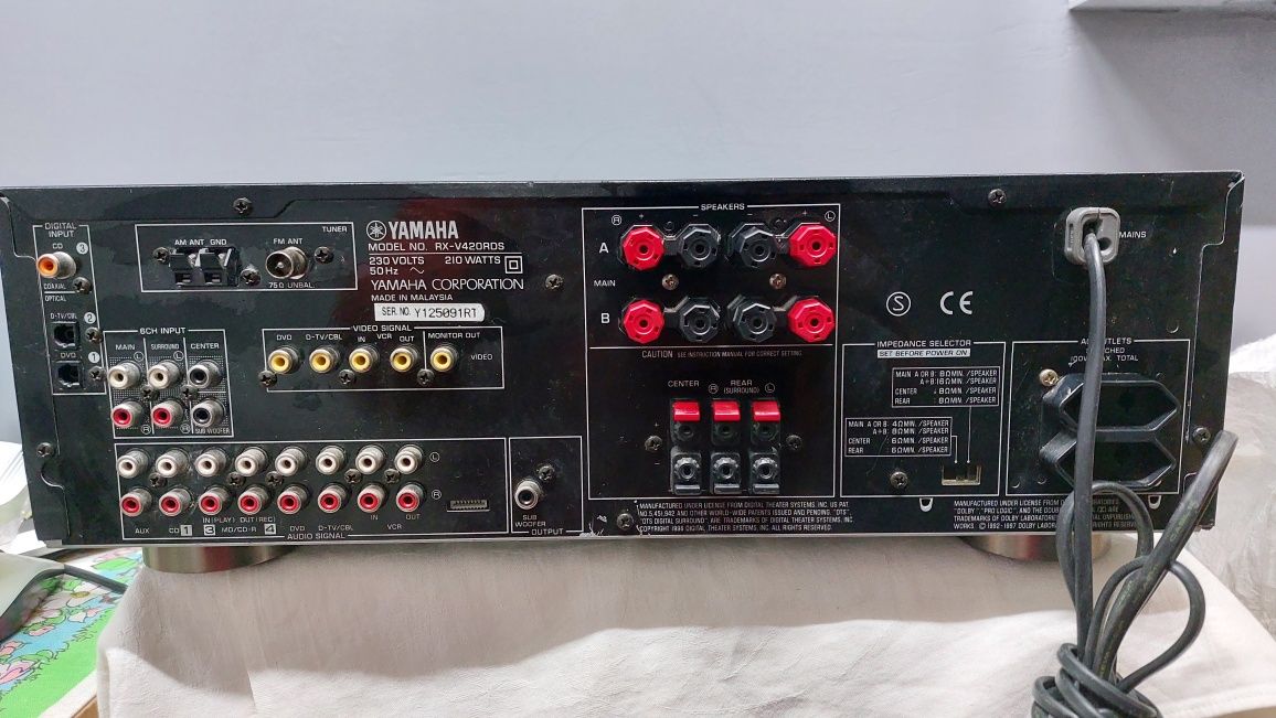 Yamaha rx v420 ресивер. дефект