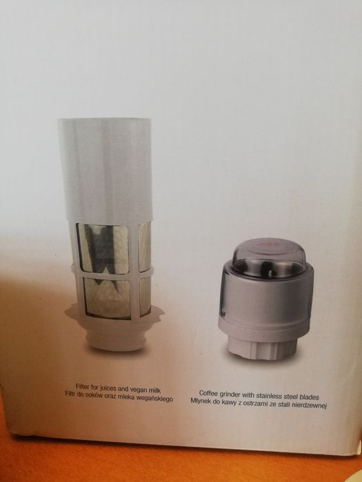 Duka młynek do kawy i filtr do mleka wegańskiego