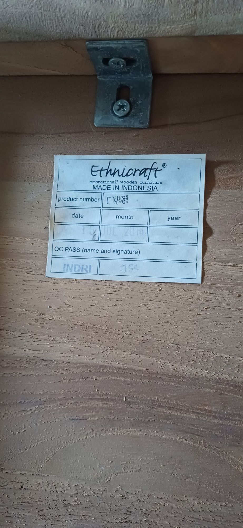 Krzesło drewniane wysokie NAP Ethnicraft