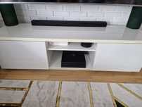 Szafka rtv pod TV połysk biały 160x42x45 cm