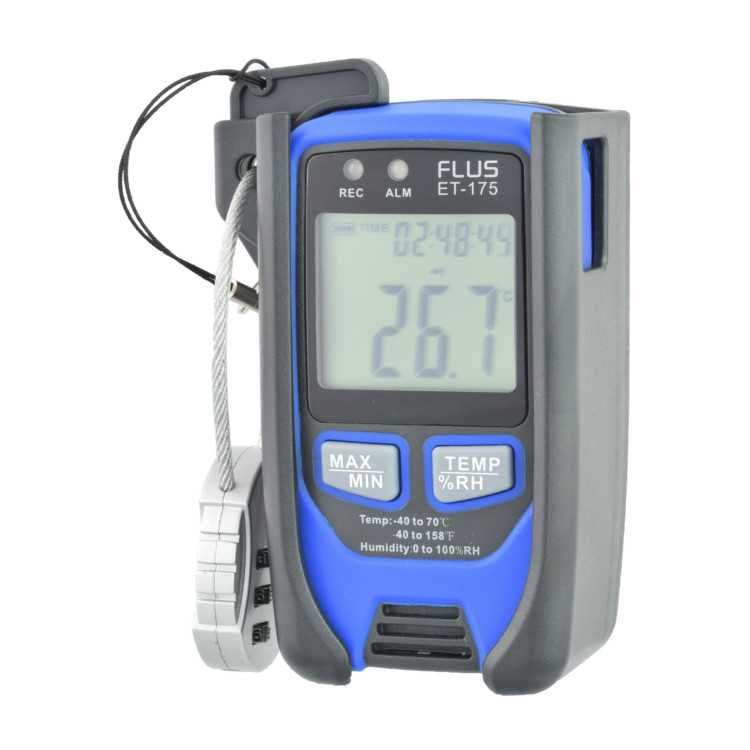 Rejestrator temperatury i wilgotności termohigrometr FLUS ET-175