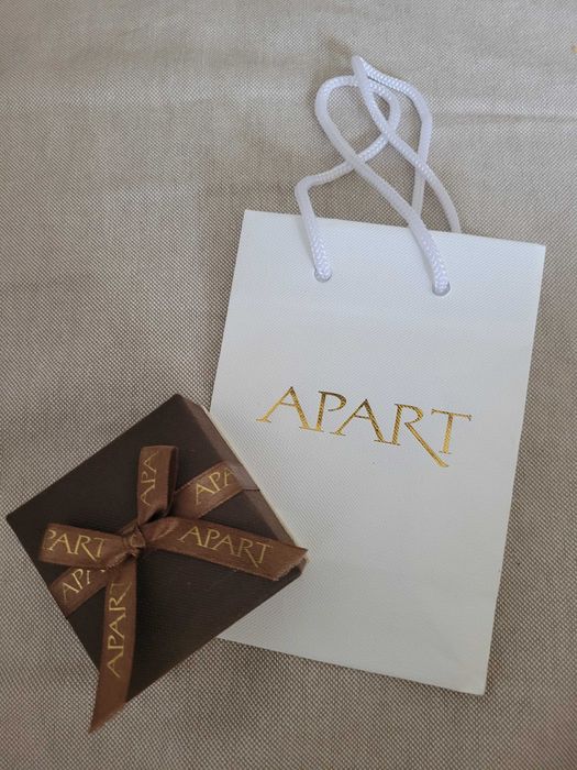 Kolczyki naszyjnik aniolek Apart srebro