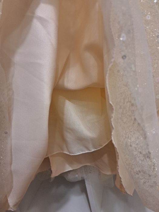 Неймовірно гарна золота сукня для дівчинки 7 років