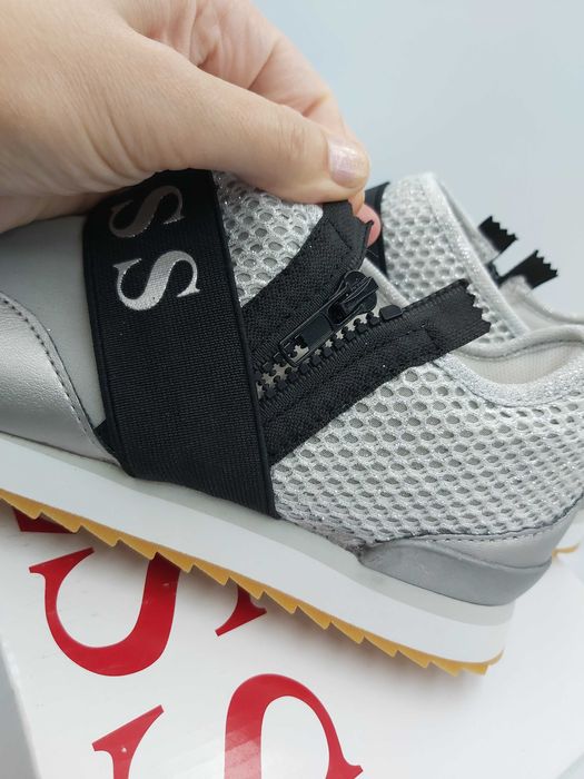 NOWE sneakersy GUESS srebrne trampki rozmiar 40  tenisówki