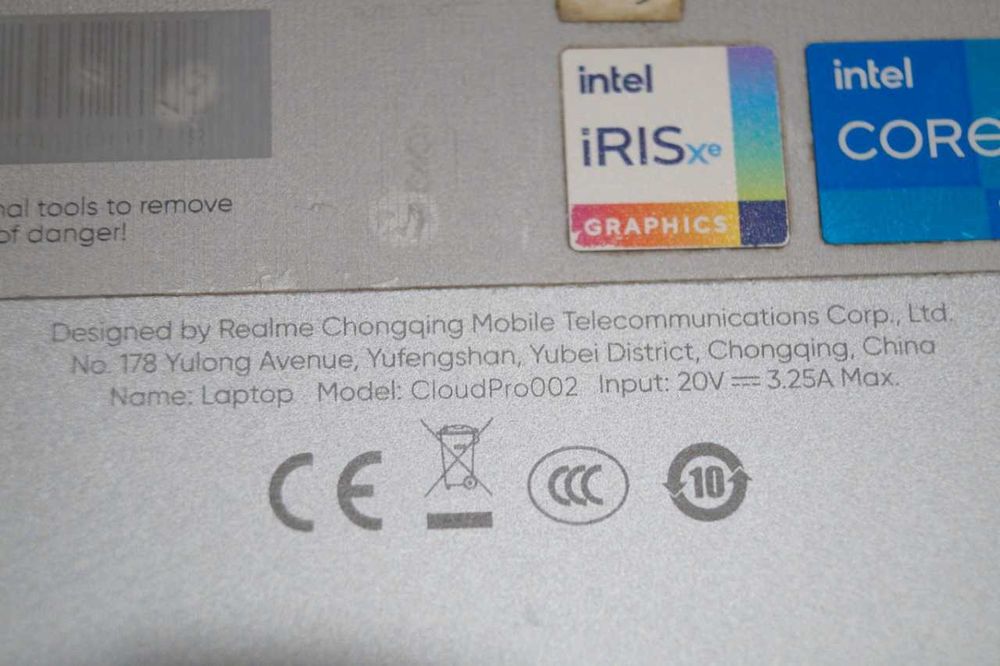 ГАРАНТІЯ Realme CloudBook PRO (2K/Core i5-11320H/RAM 16/SSD 512)TVOYO