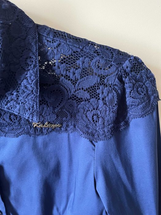 Рубашка женская Kalicyu 44 с длинным рукавом синяя