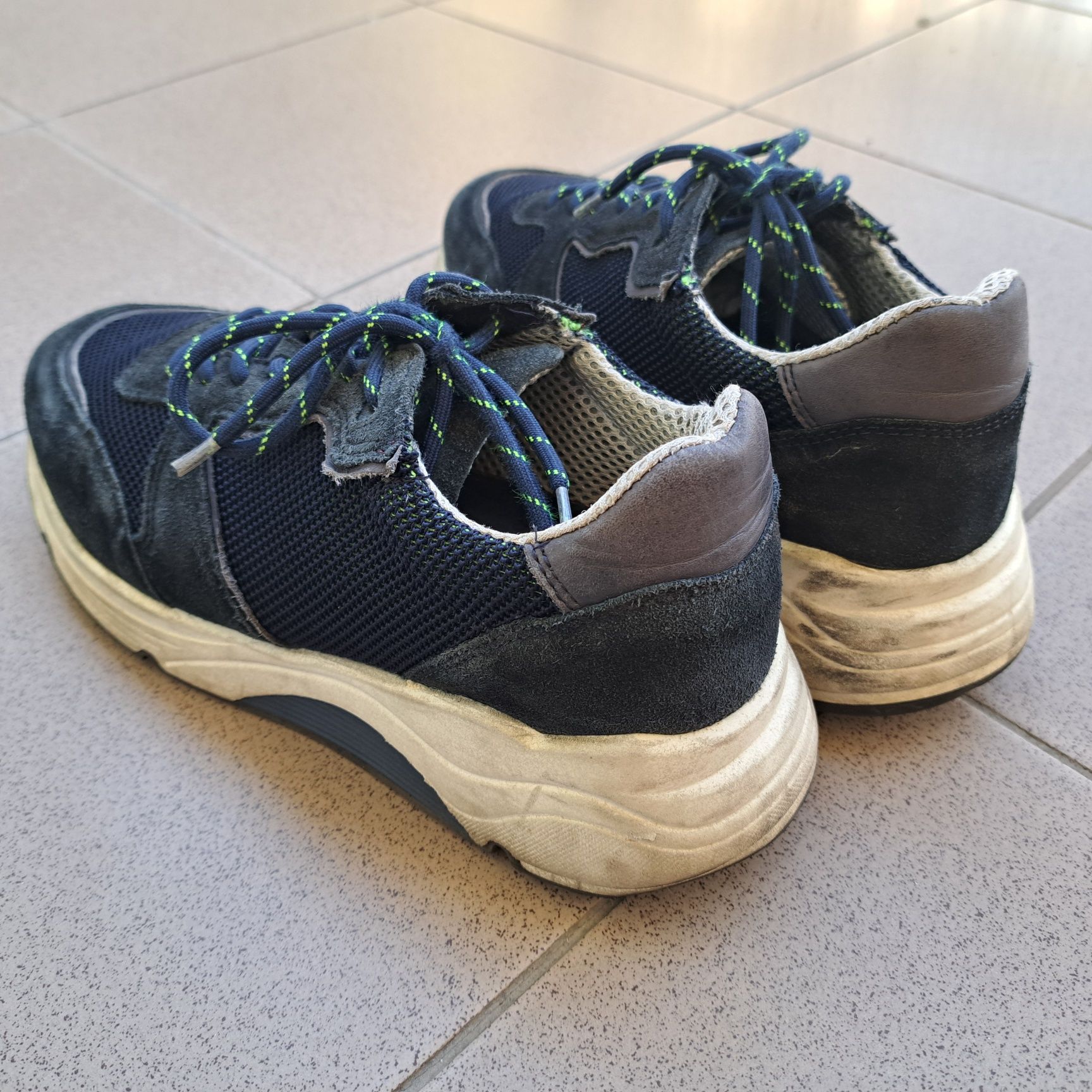 Wysokie sneakersy Wojas | skóra zamszowa