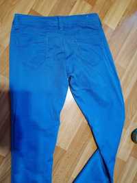 Cienkie niebieskie spodnie M 38