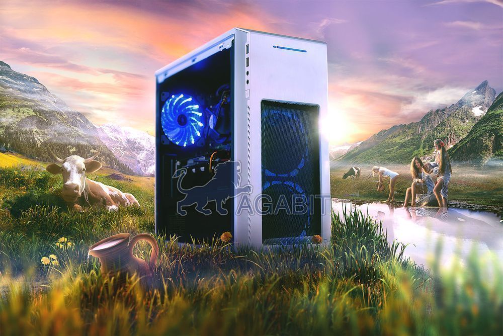 ВЕСЕЛИЙ МОЛОЧНИК! i5+RX470+16GB+GTX 1060 ігровой ПК игрвой компьютер