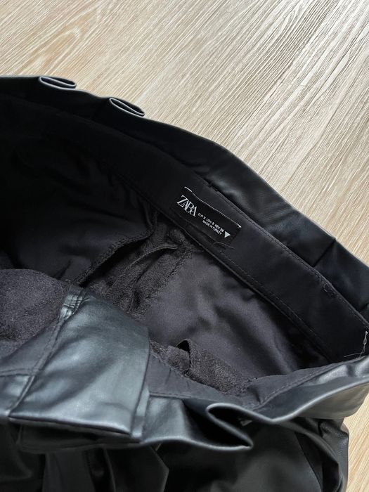 Szorty skórowe krótkie spodenki skóra Zara S