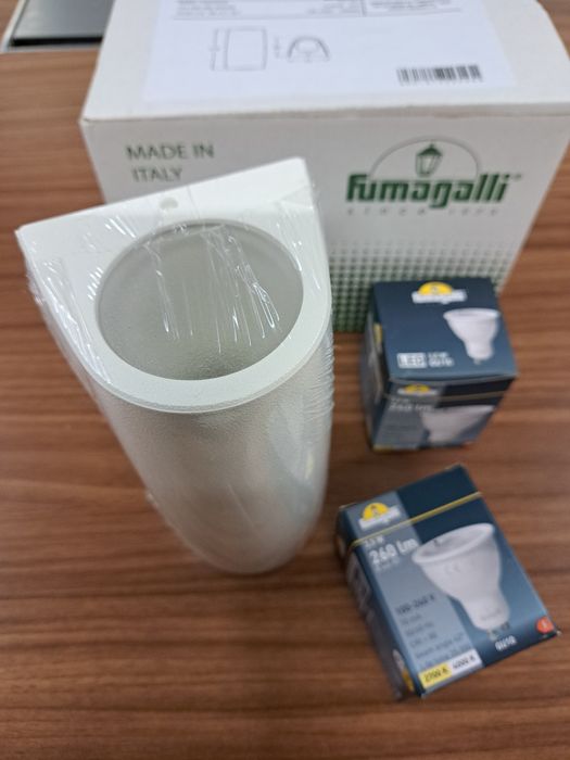 Apliques parede FUMAGALLI "Marta 90-1" - GU10 - IP55 NOVOS c/ lampada