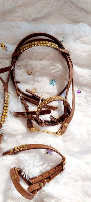 Ogłowie ,napierśnik ,wodze dla hobby horse