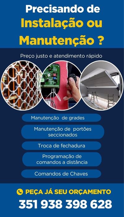 Portão,grades e motores - instalacao e manutenções