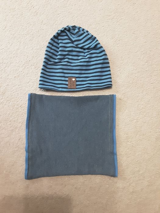 Zestaw czapka i komin 4-6 lat wiosna/ jesień