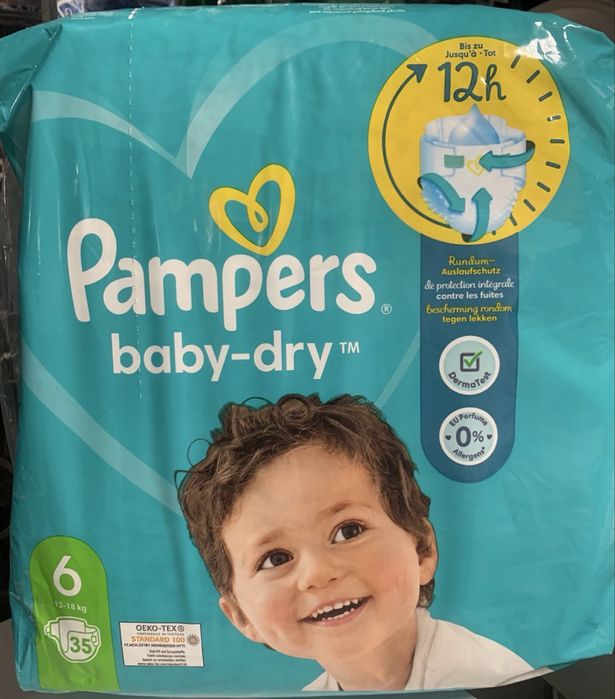 pampers 6, 13-18 кг, 35 шт/памперсы 6