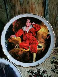 Porcelanowy talerz, Staffordshire,  The Red Boy,  UNIKAT, vintage