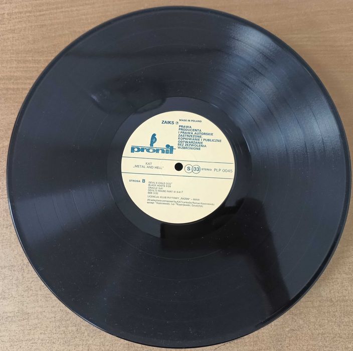 Kat - Metal And Hell wydanie 1987