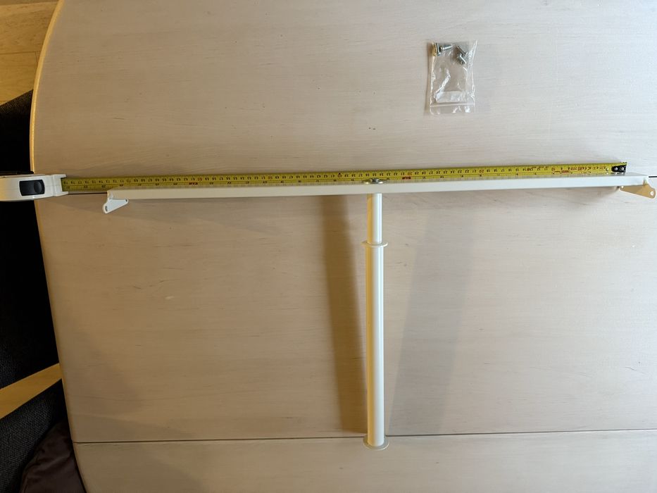 Drążek do szafy Ikea Pax o wymiarach 75x40 cm