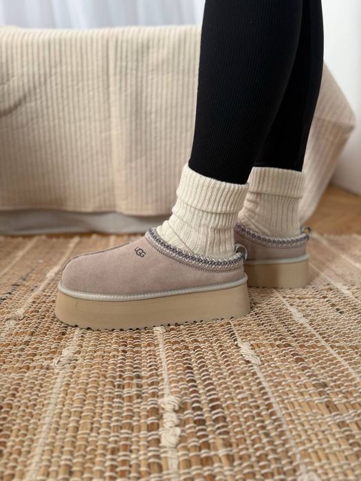 Уггі UGG Tazz Platform Light Grey Premium (36-40)