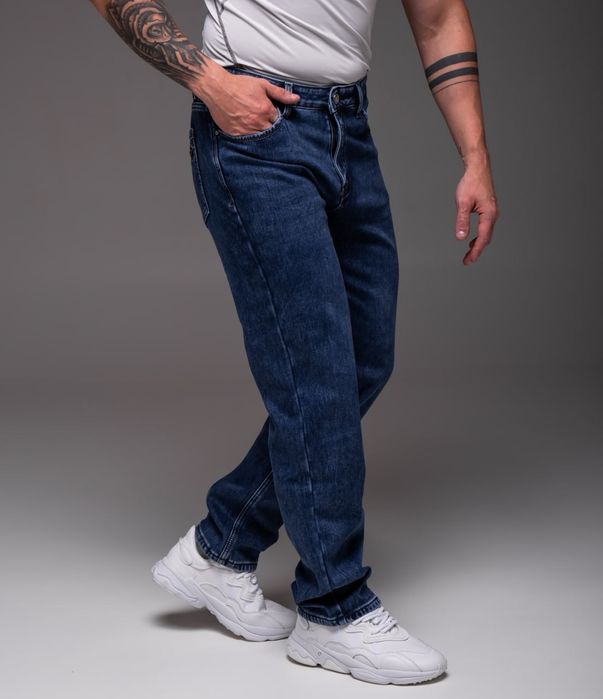 Чоловічі утеплені джинси на флісі, різні кольори