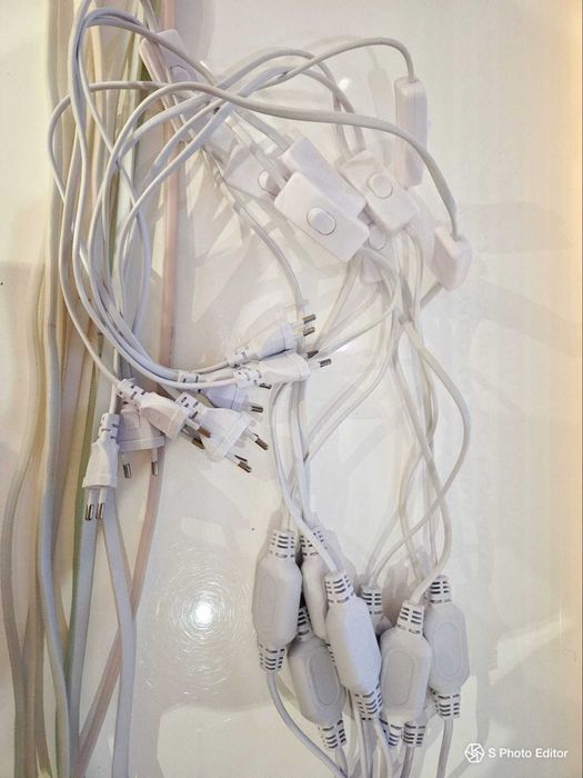 NEON LED o dł. 1m  8 szt., każda w innym kolorze - SUPER EFEKT 230V