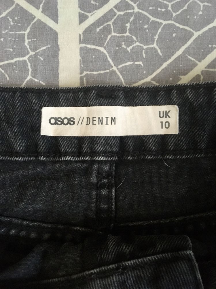 Джинсовая высокая юбка Asos