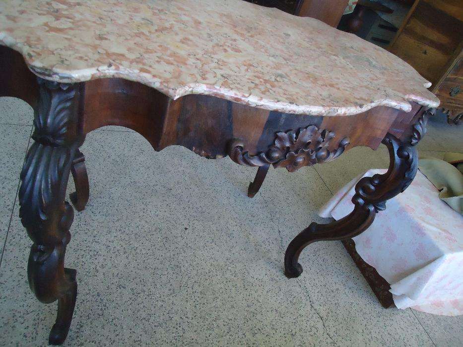Mesa antiga c/ mármore (oportunidade)