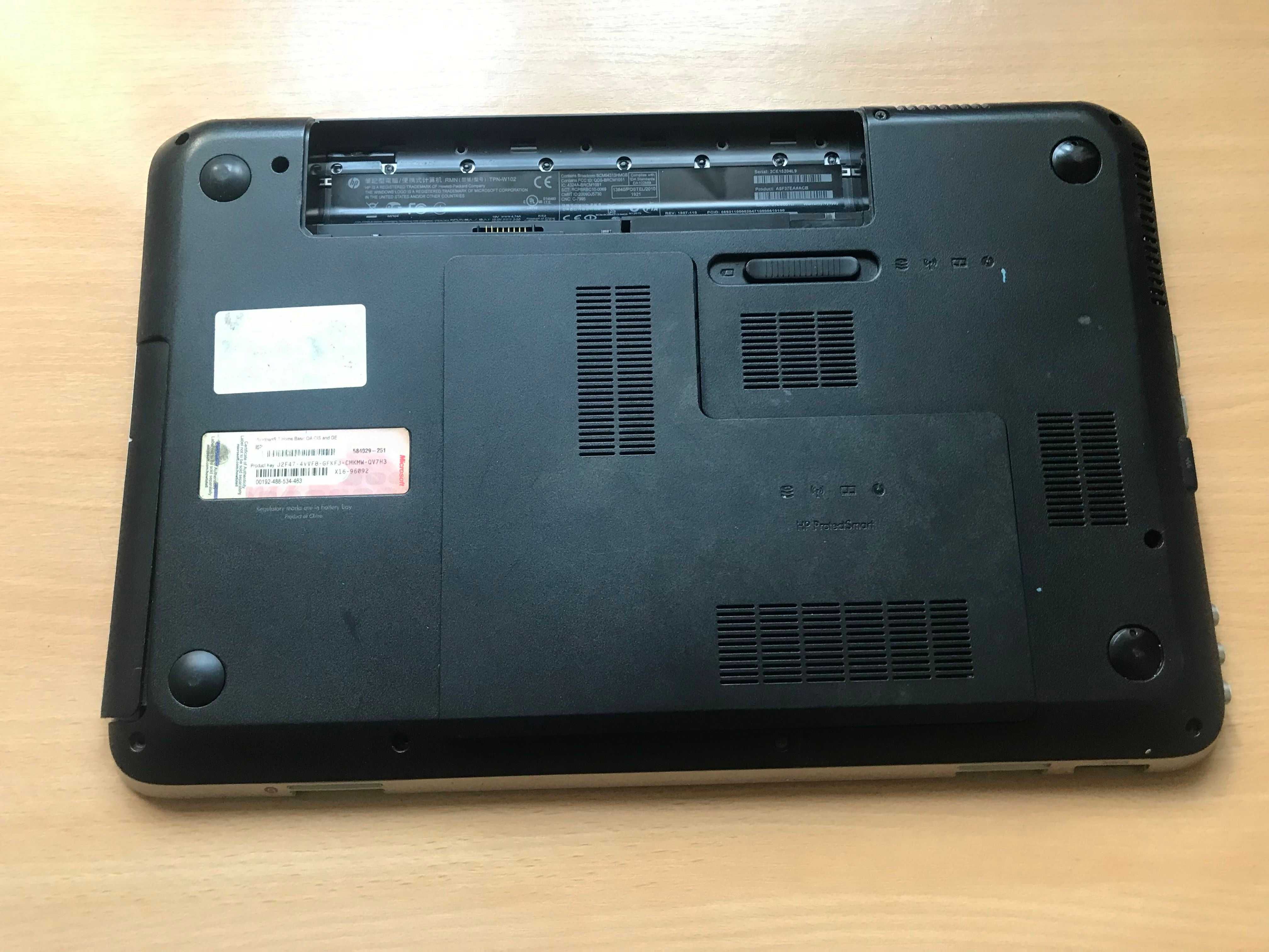 Ноутбук HP DV6-6b01sr Разборка