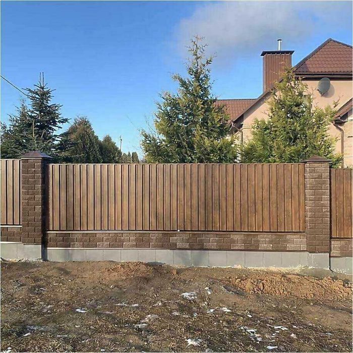 Установка ЗАБОРА • из профнастила • НЕДОРОГОЙ забор под ключ