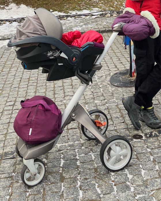 Stokke коляска 3 в 1 зі всіма чохлами та аксесуарами