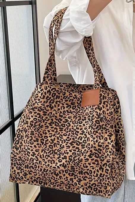 Świetna torebka typu shopper, Nowa torebka damska, panterka, polecam!