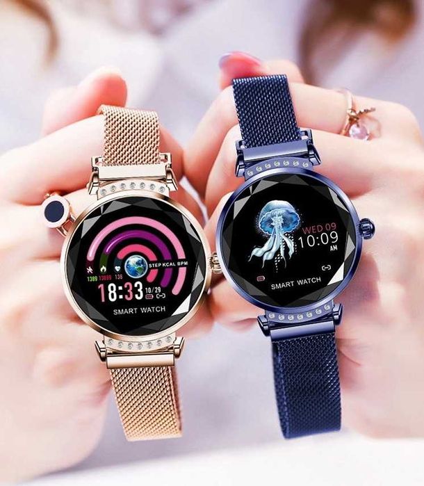 Elegancki zegarek damski na bransolecie z Cyrkoniami Nowy Model