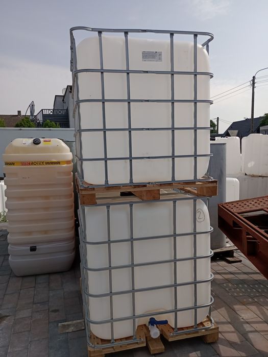 Zbiornik na deszczówkę wodę paliwo 1000l czyste TRANSPORT