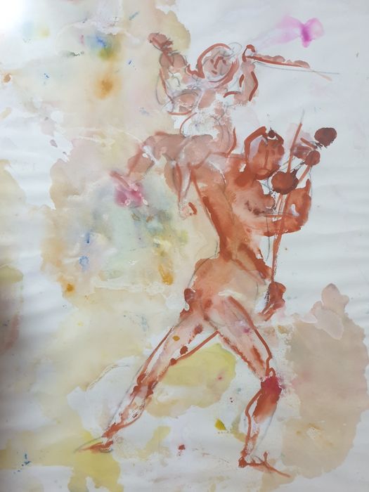 Rolf Forster - grande aguarela Arte Moderna