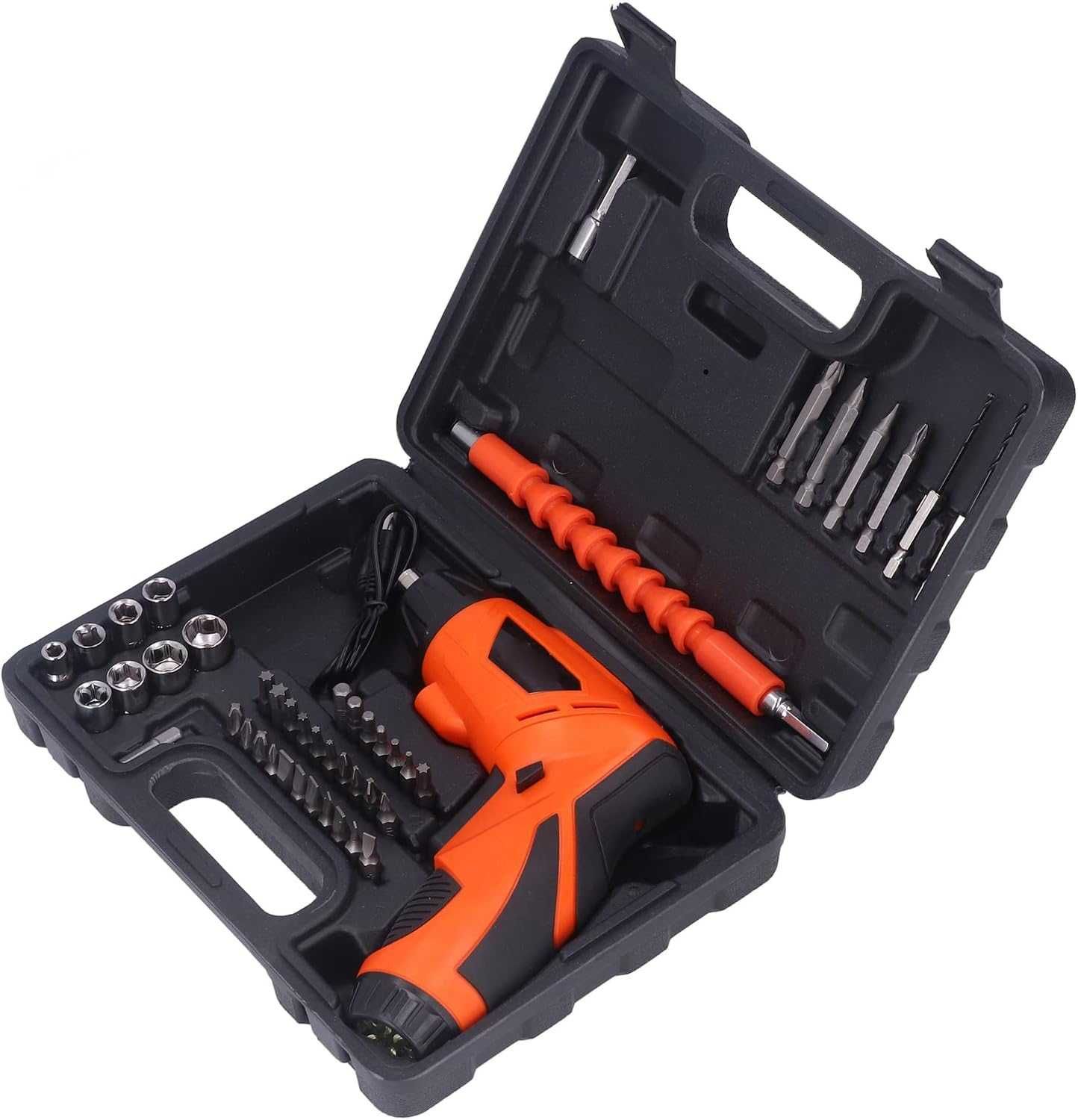 Mini wkrętarka akumulatorowa 2w1 1300 mAH, 46 elementów