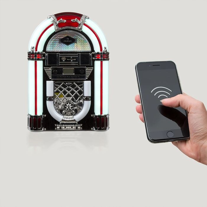 Mini Szafa Grająca retro Suma Arizona Bluetooth CD USB LED