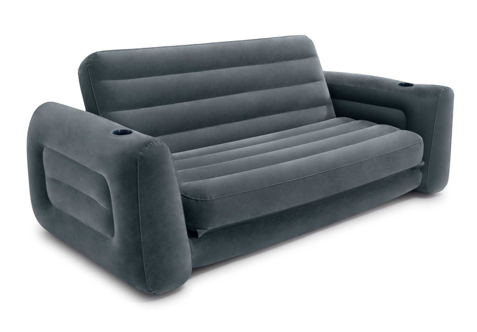 Dmuchany materac sofa dwuosobowa INTEX 66552 spanie i siedzenie 2w1